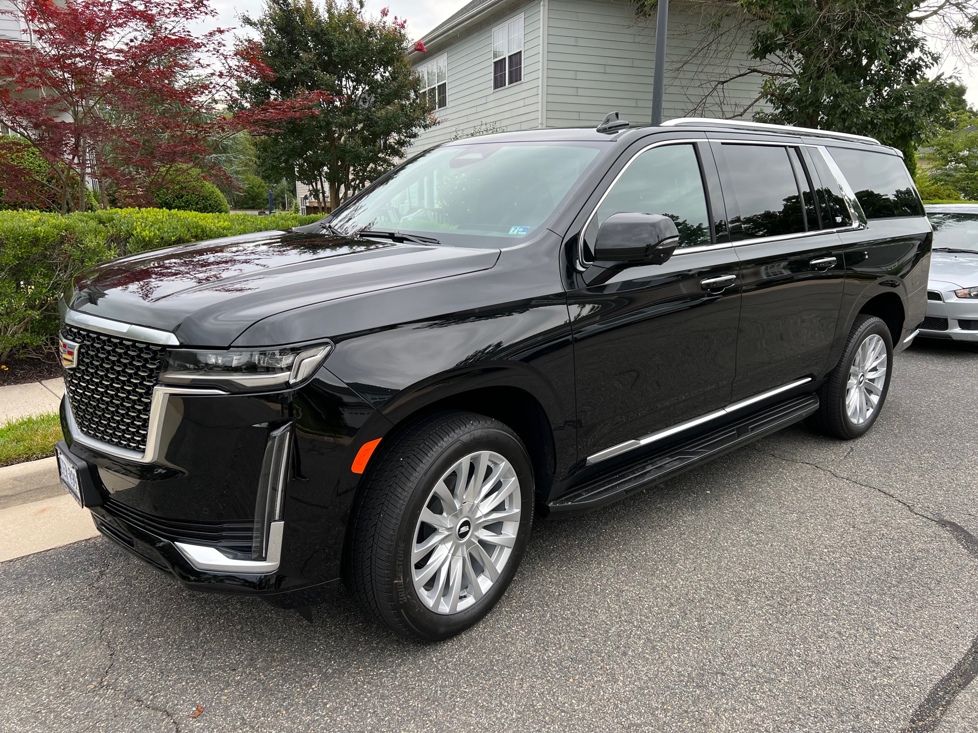 black cadiilac suv