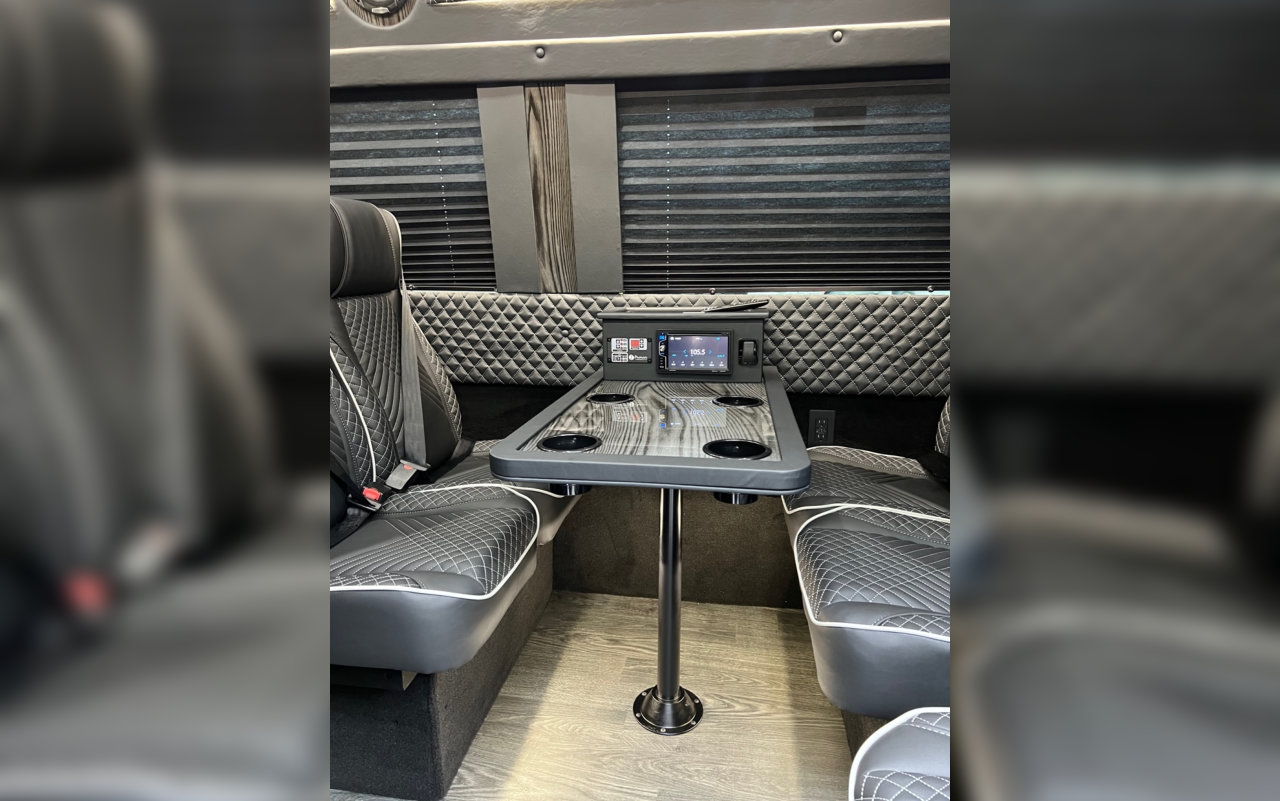 luxury car chairs with table